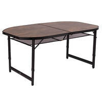 Стіл Bo-Camp Woodbine Oval 150x80 cm Black/Wood look (DAS301532)