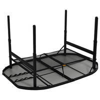 Стіл Bo-Camp Northgate Oval 120x80 cm Black/Grey (DAS302568)