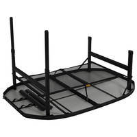 Стіл Bo-Camp Northgate Oval 120x80 cm Black/Grey (DAS302568)