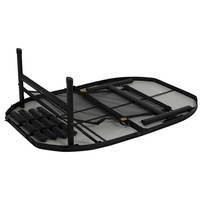 Стіл Bo-Camp Northgate Oval 120x80 cm Black/Grey (DAS302568)