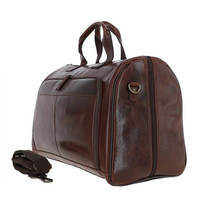 Дорожня шкіряна сумка Ashwood 8150 Brown 36л (8150 BROWN)