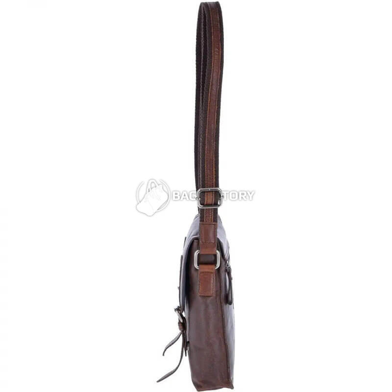 Чоловіча шкіряна сумка Ashwood F84 Brandy (F84 BRANDY)