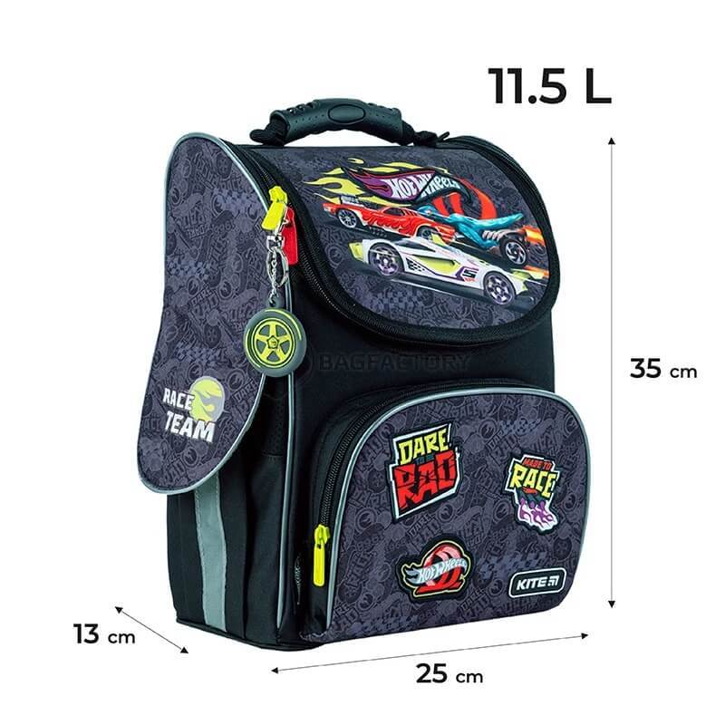 Шкільний каркасний рюкзак Kite Education 501 HW Hot Wheels 11.5 л (HW24-501S)