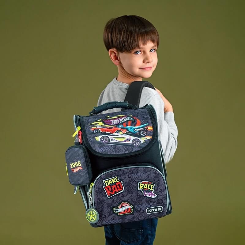 Шкільний каркасний рюкзак Kite Education 501 HW Hot Wheels 11.5 л (HW24-501S)