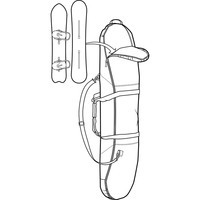 Чохол для сноуборду Burton Space Sack 2023 166 см Sharkskin (9010510426550)