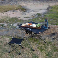 Стіл розкладний Naturehike NH20JJ020 Розмір L 75х55х52 см чорний (6927595763421)