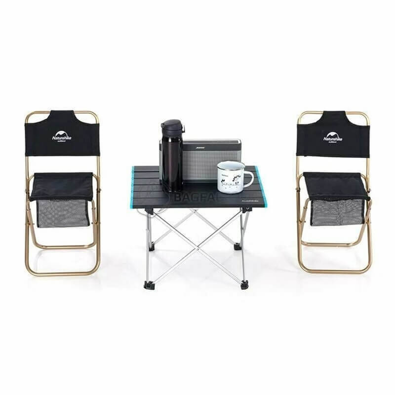 Стіл розкладний Naturehike NH19Z008-Z Розмір S 41х34.5х29 см сірий (6927595737293)