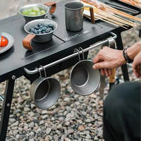 Стіл для барбекю сталевий Naturehike CNK2300CW014 чорний (6976023923289)