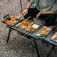Стіл для барбекю сталевий Naturehike CNK2300CW014 чорний (6976023923289)