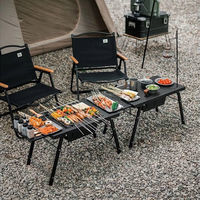 Стіл для барбекю сталевий Naturehike CNK2300CW014 чорний (6976023923289)