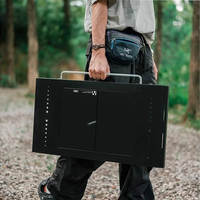 Стіл для барбекю сталевий Naturehike CNK2300CW014 чорний (6976023923289)