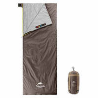 Спальний мішок Naturehike Summer LW180 NH21MSD09 лівий 15°C XL 205 см коричневий (6927595777985-L)