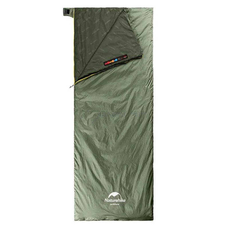 Спальний мішок Naturehike Summer LW180 NH21MSD09 лівий 15°C M 190 см зелений (6927595777930-L)