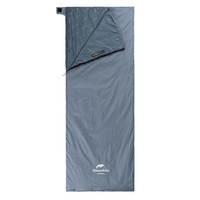 Спальний мішок Naturehike Ultralight LW180 NH21MSD09 правий 15°C M 190см сіро-синій (6927595777947-R)