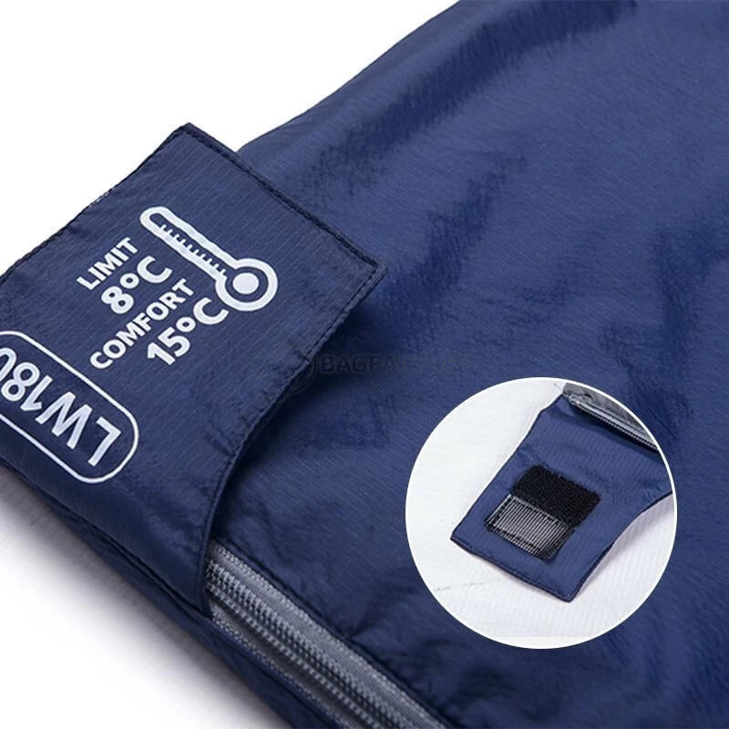 Спальний мішок Naturehike LW180 NH21MSD04 правий 15°C XL 205 см синій (6927595788172-R)