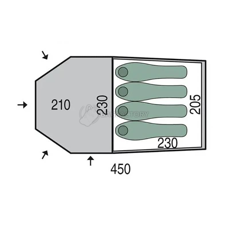 Намет чотиримісний Pinguin Storm 4 Duralu Green (PNG 147)