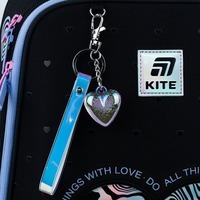 Шкільний каркасний рюкзак Kite Education 531 Love is Чорний 15л (K25-531M-2)