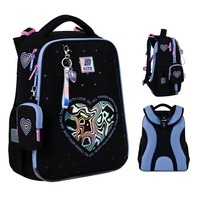 Шкільний каркасний рюкзак Kite Education 531 Love is Чорний 15л (K25-531M-2)