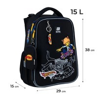 Шкільний каркасний рюкзак Kite Education 531 HW Чорний 15л (HW25-531M)