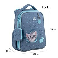 Шкільний каркасний рюкзак Kite Education 531 SP Сірий 15л (SP25-531M)
