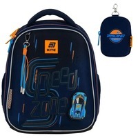 Шкільний каркасний рюкзак Kite Education 555 Speed Zone Синій 14л (K25-555S-3)