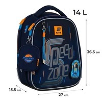 Шкільний каркасний рюкзак Kite Education 555 Speed Zone Синій 14л (K25-555S-3)