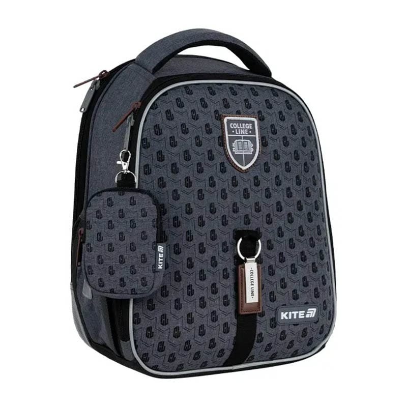 Шкільний каркасний рюкзак Kite Education 555 College Line Boy Сірий 14л (K25-555S-1)
