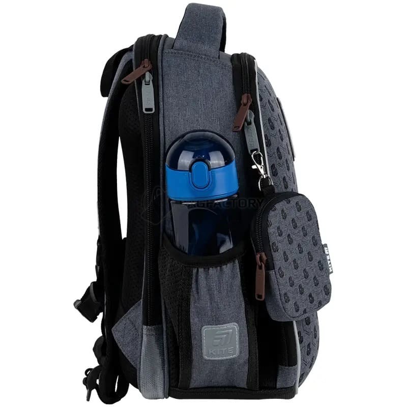 Шкільний каркасний рюкзак Kite Education 555 College Line Boy Сірий 14л (K25-555S-1)