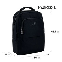 Міський підлітковий рюкзак Kite Education teens 2579L Чорний 14.5-20л (K25-2579L)