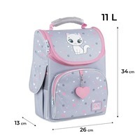 Шкільний каркасний рюкзак GoPack Education 5001S-3 Kitten Princess 11л (GO25-5001S-3)