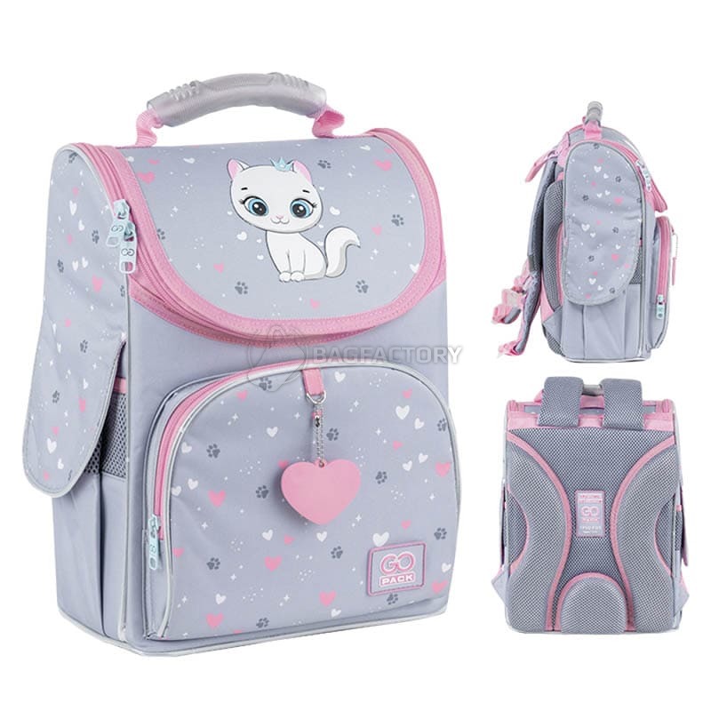 Шкільний каркасний рюкзак GoPack Education 5001S-3 Kitten Princess 11л (GO25-5001S-3)