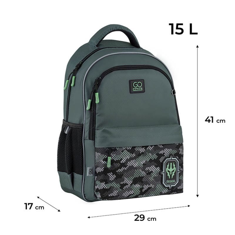 Шкільний рюкзак GoPack Education 182M Legion 15л (GO25-182M-5)