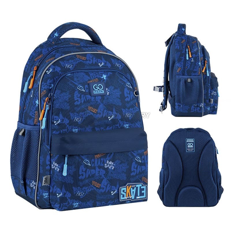 Шкільний рюкзак GoPack Education 182M Crazy Skate 15л (GO25-182M-7)