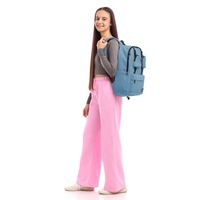 Міський підлітковий рюкзак GoPack Education Teens 178 сіро-блакитний 19л (GO25-178L-3)