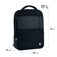 Міський рюкзак GoPack Education Teens 153 чорний 17л (GO25-153L)