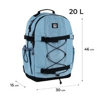 Міський рюкзак GoPack Education Teens 186 блакитний 20л (GO25-186L-2)
