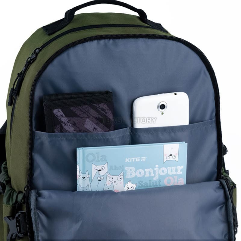 Міський рюкзак GoPack Education Teens 186 хакі 20л (GO25-186L-3)