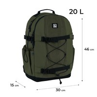 Міський рюкзак GoPack Education Teens 186 хакі 20л (GO25-186L-3)