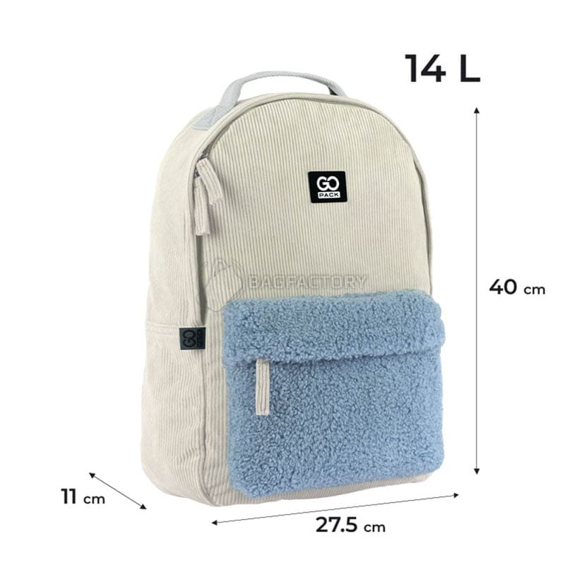 Міський рюкзак GoPack Education Teens 147 бежевий 14л (GO25-147M-1)