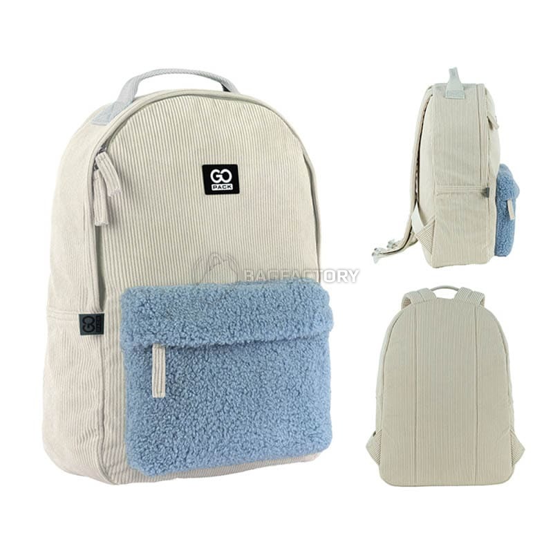 Міський рюкзак GoPack Education Teens 147 бежевий 14л (GO25-147M-1)