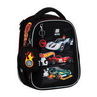 Шкільний каркасний рюкзак Kite Education 555 Hot Wheels Чорний 14л (HW25-555S)