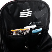 Шкільний каркасний рюкзак Kite Education 555 Hot Wheels Чорний 14л (HW25-555S)