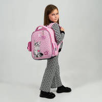 Шкільний каркасний рюкзак Kite Education 555 Studio Pets Рожевий 14л (SP25-555S-1)