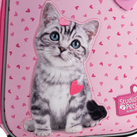 Шкільний каркасний рюкзак Kite Education 555 Studio Pets Рожевий 14л (SP25-555S-1)