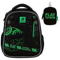 Шкільний каркасний рюкзак Kite Education 555 Play&Win Чорний 14л (K25-555S-2)