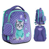 Шкільний каркасний рюкзак Kite Education 555 Studio Pets Фіолетовий 14л (SP25-555S-2)