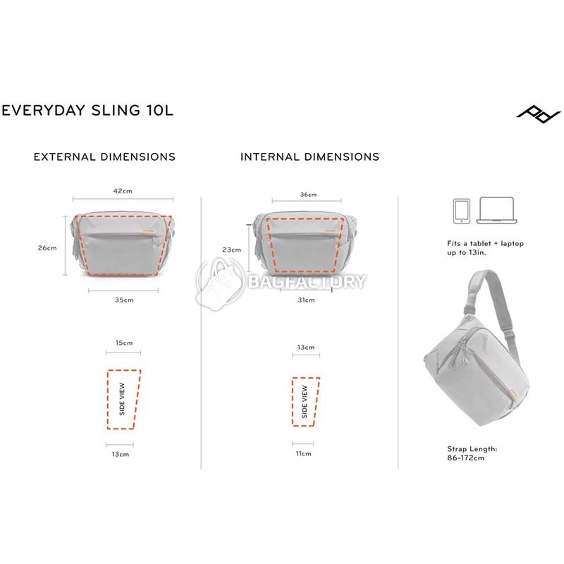 Сумка для фотокамери Peak Design Everyday Sling 10L Black (BEDS-10-BK-3)