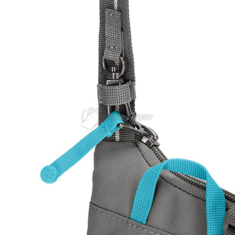 Сумка через плече антизлодій Pacsafe GO Tech Crossbody 4 ст. захисту 0.2л сірий (35175146)