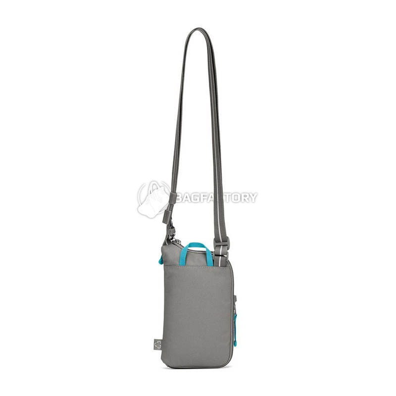 Сумка через плече антизлодій Pacsafe GO Tech Crossbody 4 ст. захисту 0.2л сірий (35175146)