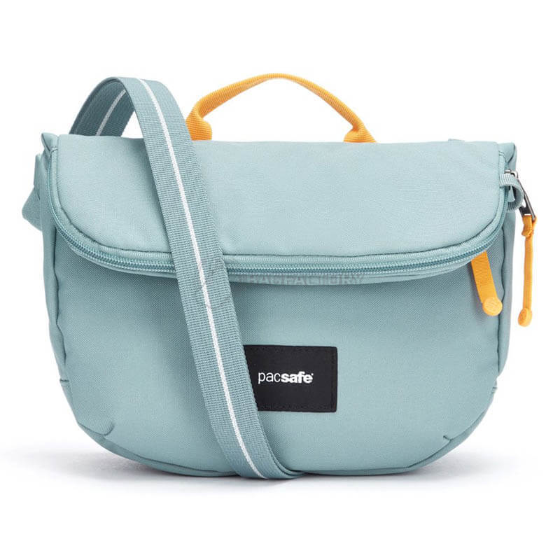 Жіноча сумка антизлодій Pacsafe GO Saddle Crossbody 6 ст. захисту 7 л м'ятний (35140528)